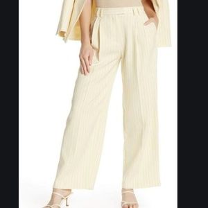 NWT- TopShop -Pinstripe Wide Leg Pants